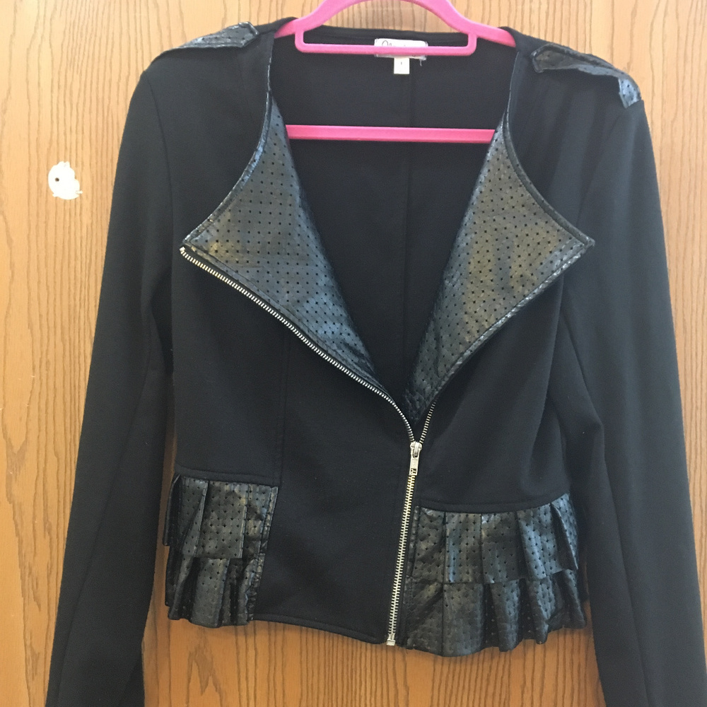 Olsenboye Mixed Media Zip Jacket